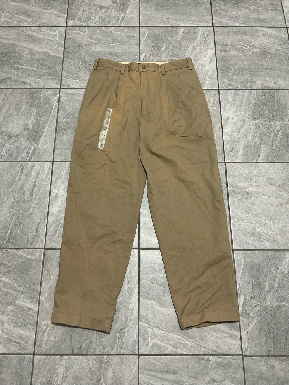 Vintage Banana Republic Chinos Men’s 34x30 Khaki 100% Cotton Pants NWT